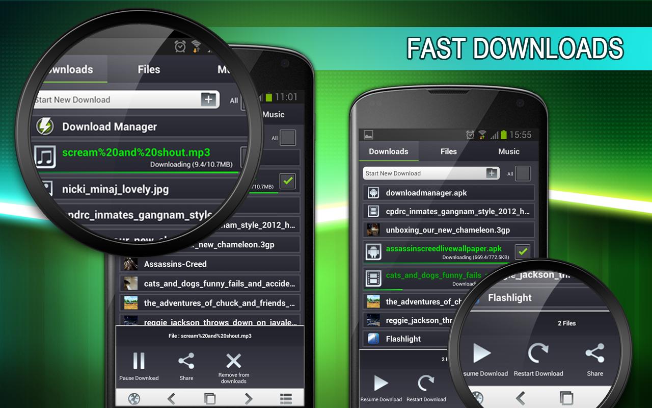 android download manager on success