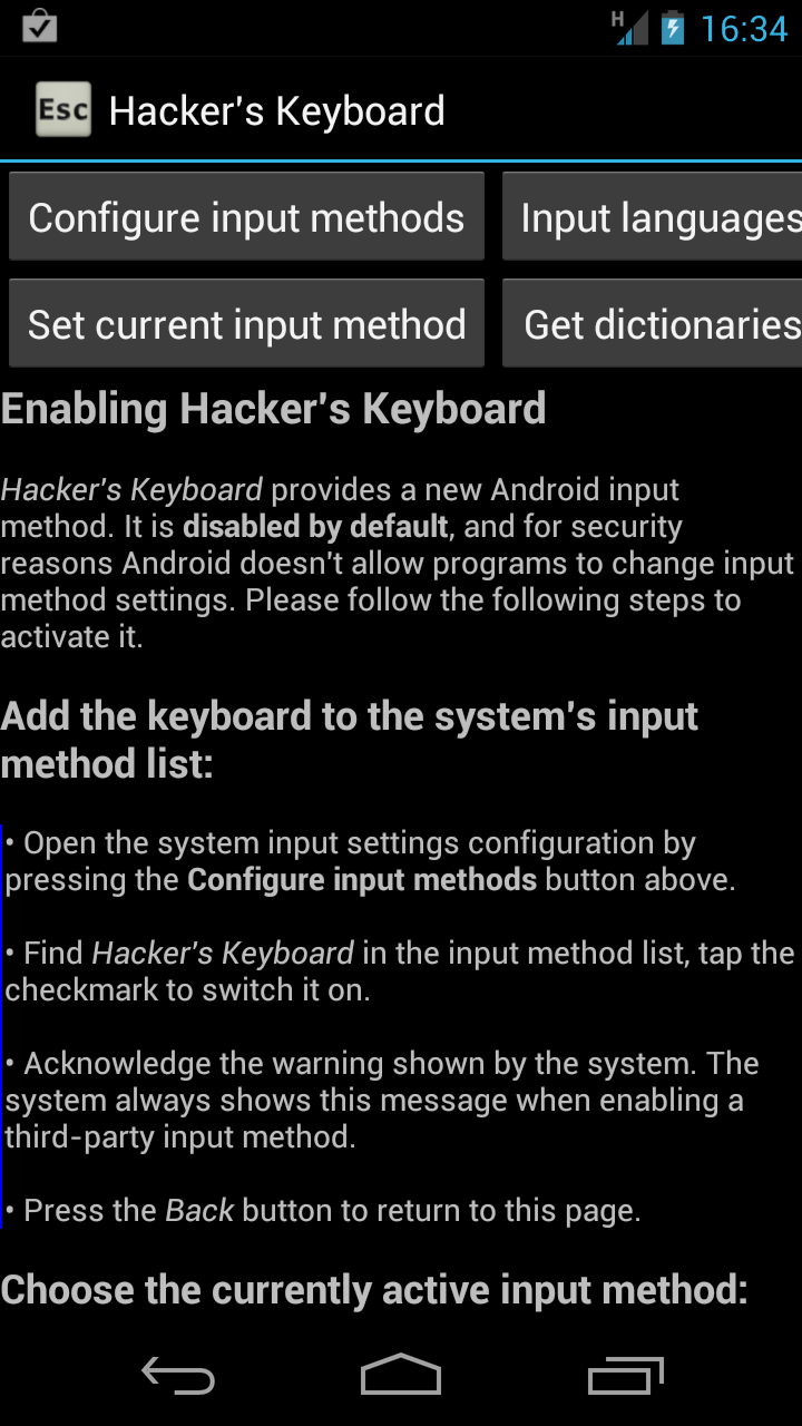 Hacker's Keyboard for Android