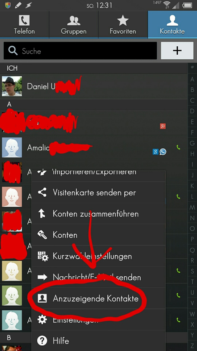 Samsung Galaxy S5 Mini — Kann ich beim S5 Mini nur meine Kontakte