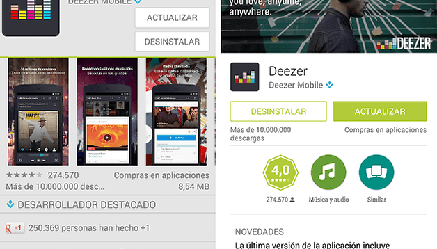 Google Play Store - Llega Material Design con la última actualización