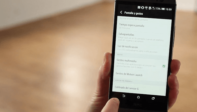 HTC One M8 - Control por gestos a través de Motion Launch en vídeo