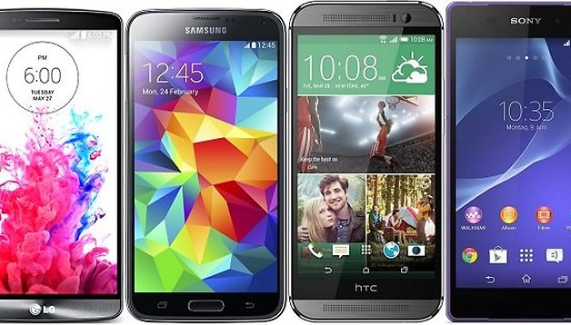 Comparação: LG G3 vs. Galaxy S5 vs. HTC One M8 vs. Xperia Z2