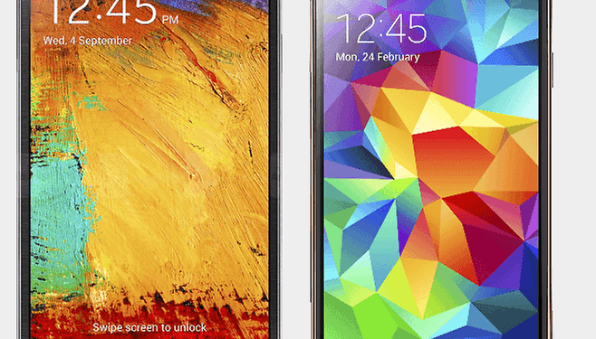 Comparación Samsung Galaxy Note 3 vs. Samsung Galaxy S5