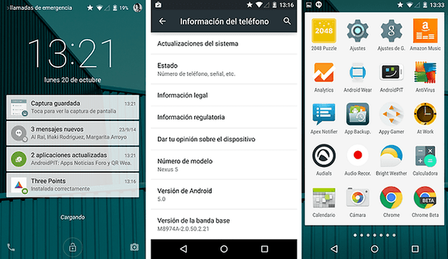 software funciones android lollipop 2