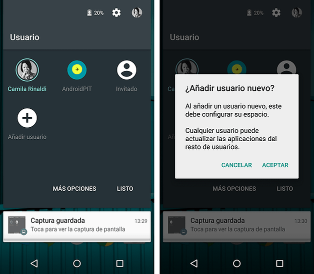 software funciones android lollipop 4