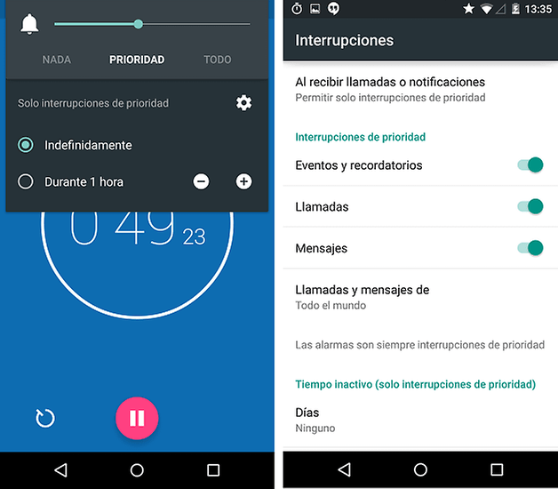 software funciones android lollipop 6