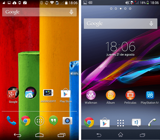 software moto g xperia m2