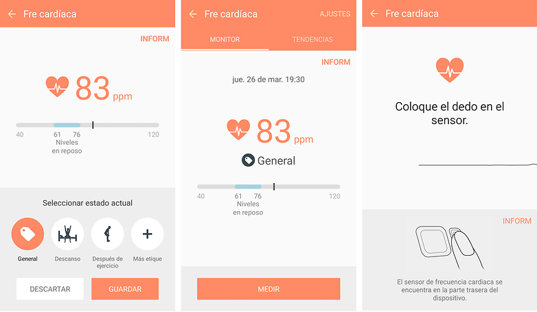 ritmo cardiaco s6 edge