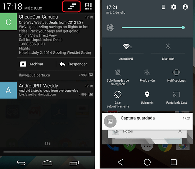 barra notificacion