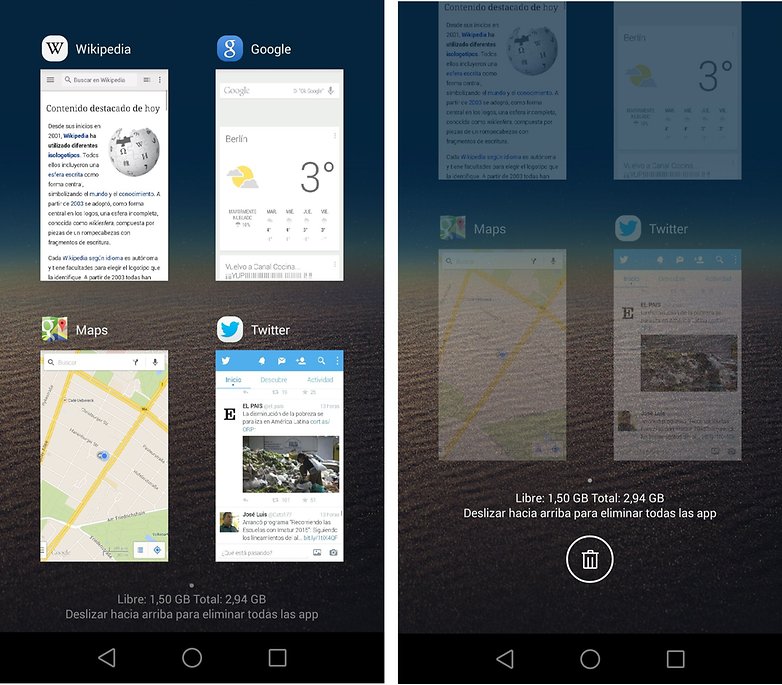 aplicaciones recientes honor 6