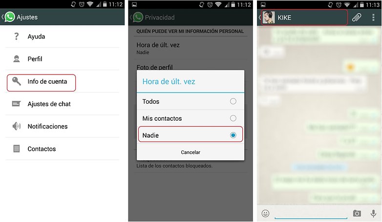 ocultar ultima conexion whatsapp androidpit