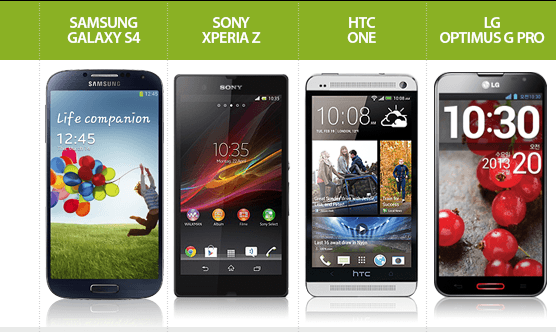 DataTable S4 One XperiaZ OprimusG ESP