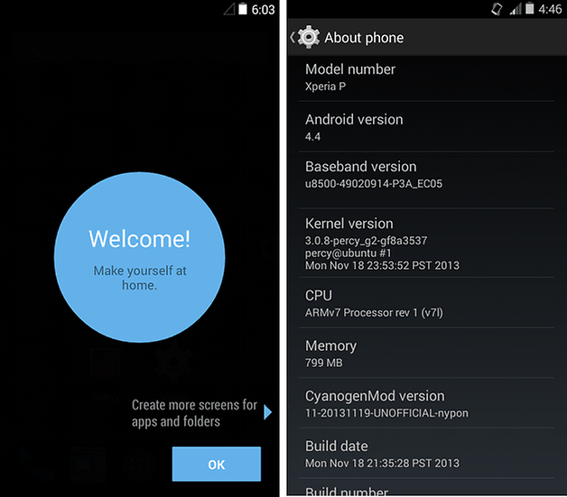 android 4 4 kitkat xperia p