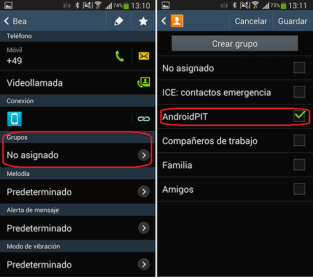 gestionar grupo samsung galaxy s4 3
