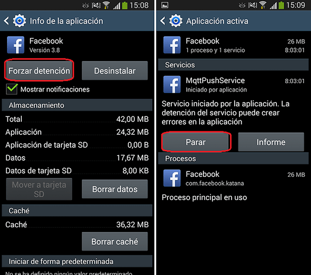 revivir android forzar 4