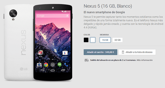 comprar nexus 5