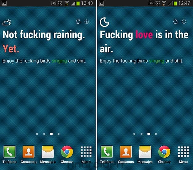FWeather widget android 2
