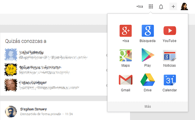 google menu