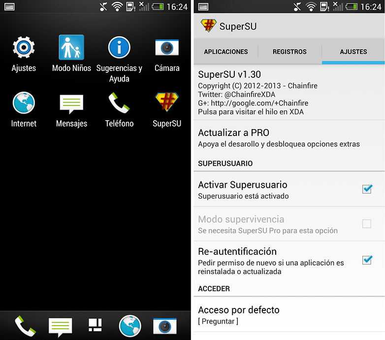 root htc one