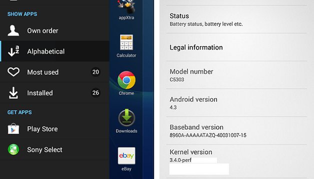 Android 4.3 disponible para descargar en el Sony Xperia SP y Xperia T