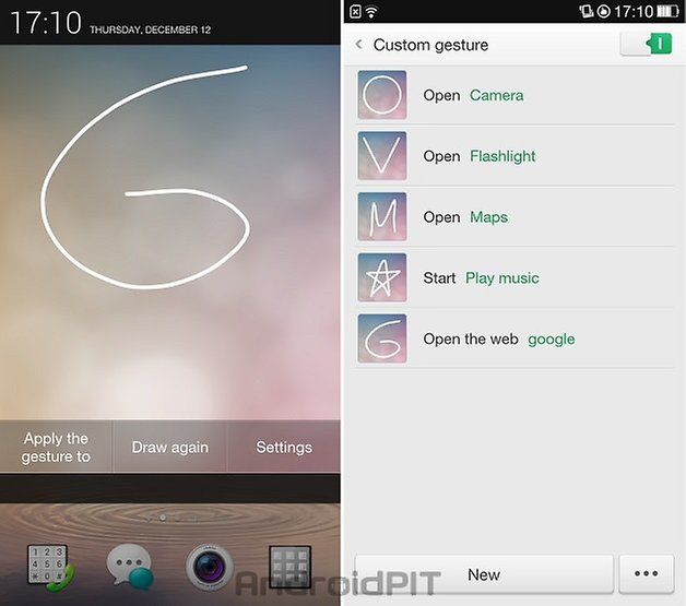 oppo n1 gesture panel