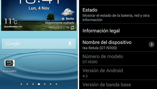 Android 4.3 para el Samsung Galaxy S3 - El firmware definitivo