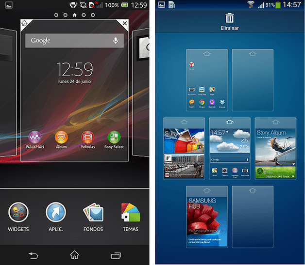 Xperia UI Touchwiz 3
