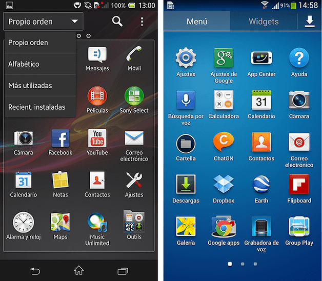 Xperia UI Touchwiz 5
