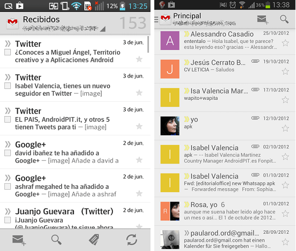actualizacion gmail