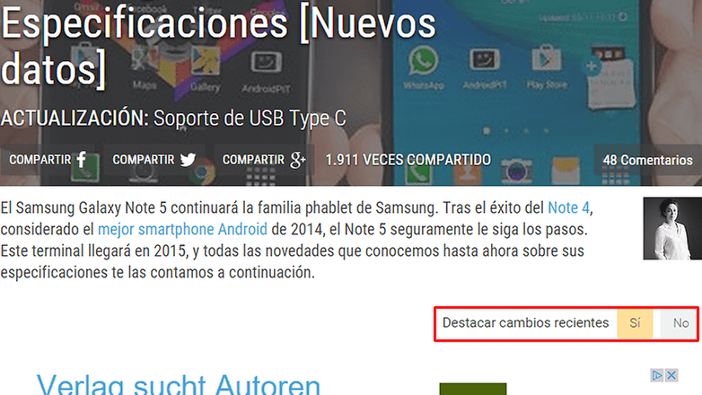 actualizaciones marcadas androidpit