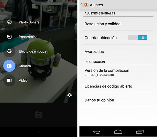 camara google android