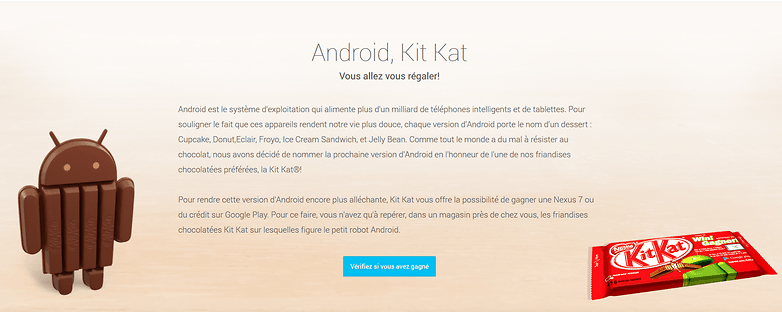 Android Kitkat FR