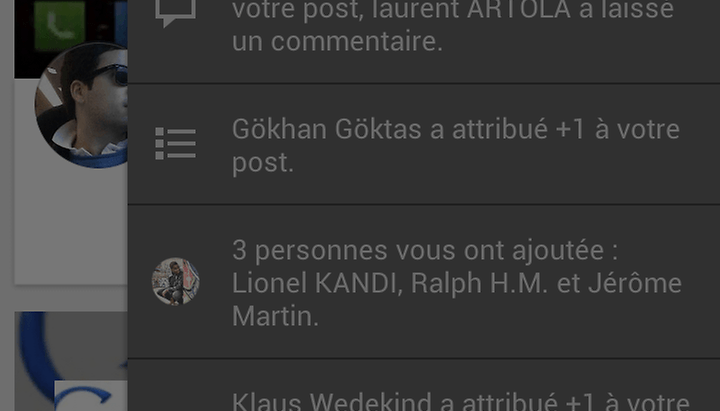 Mise à jour de Google+ et Google Music