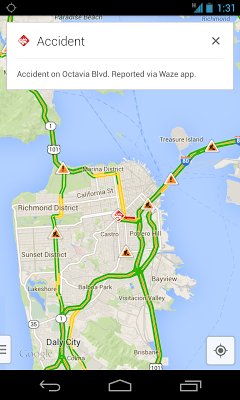 waze incident googlemaps