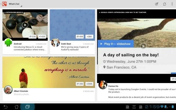 google plus tablet