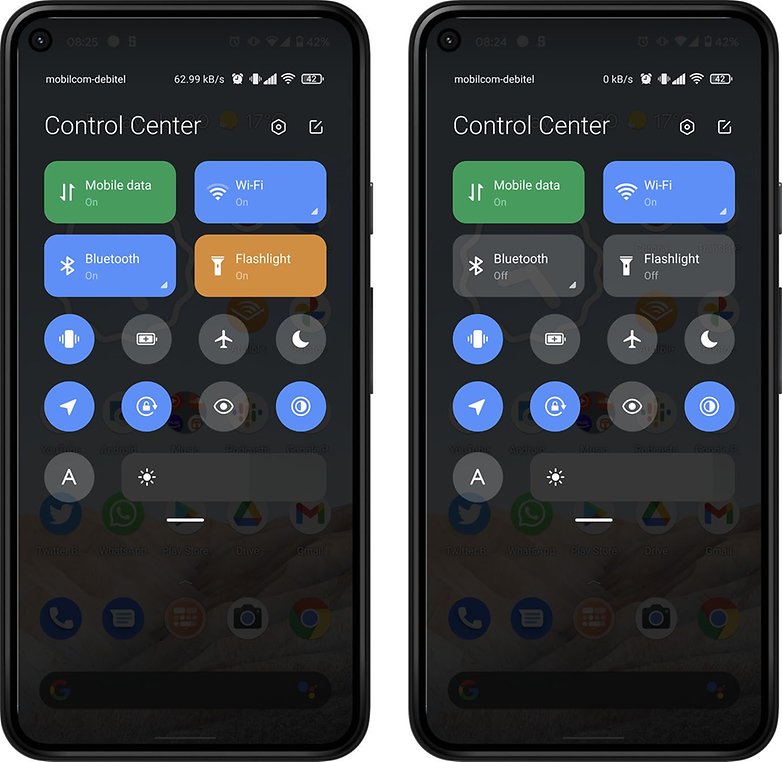 Android 12 mi control center