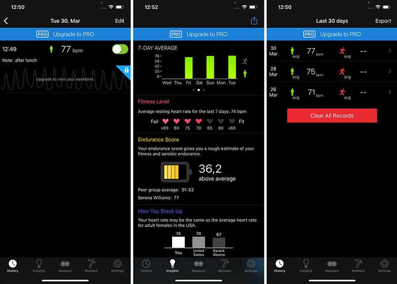 معدل ضربات القلب Cardiio iOS مراقبة قياس ضربات القلب بالهاتف