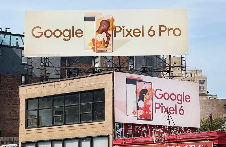 Google Pixel 6 outdoor ad