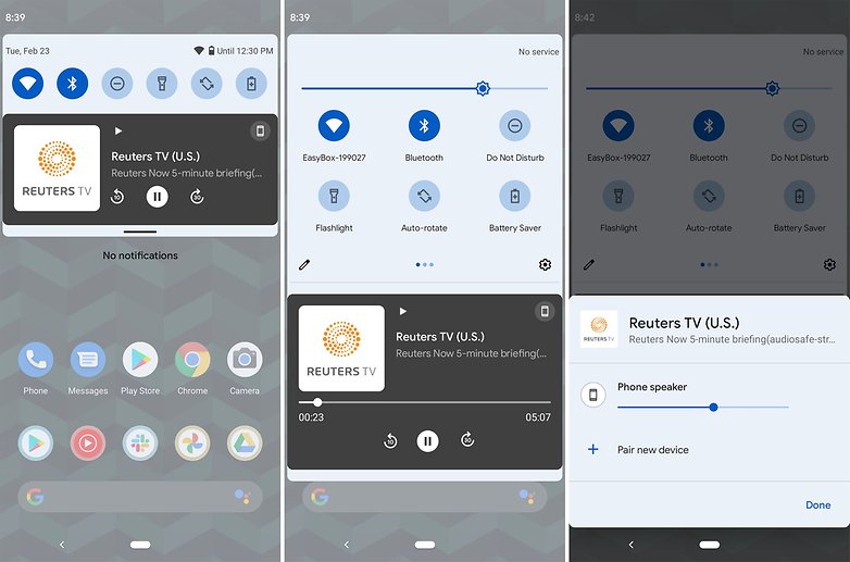 Media UI Android 12
