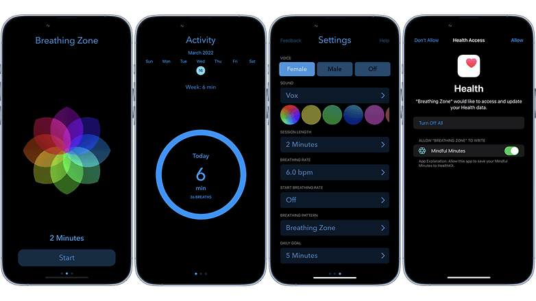 NextPit Breathing Zone app