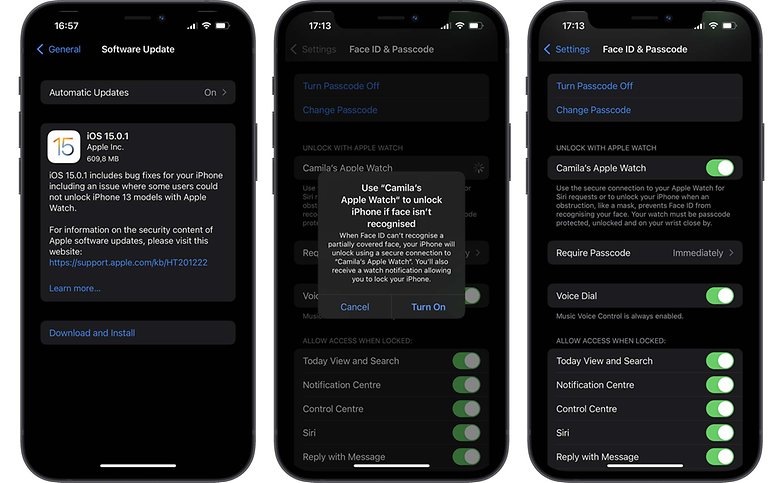iOS 15 0 1 update apple watch