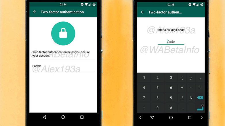 whatsapp two factor authentication