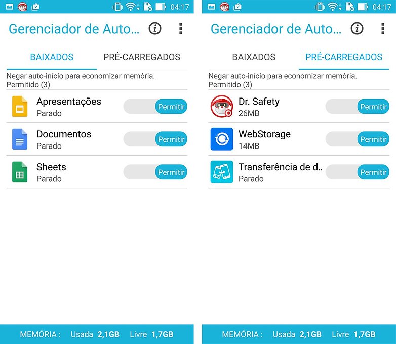 gerenciador auto inicio asus