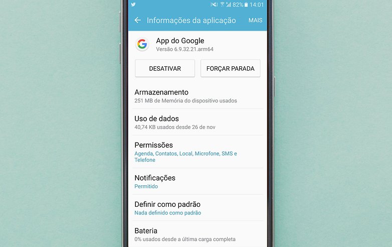 desativar app