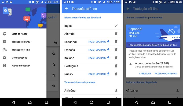 google tradutor offline