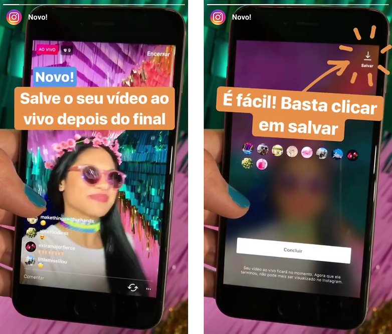 instagram update videos ao vivo