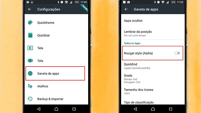 launcher nexus 2016 configuracoes
