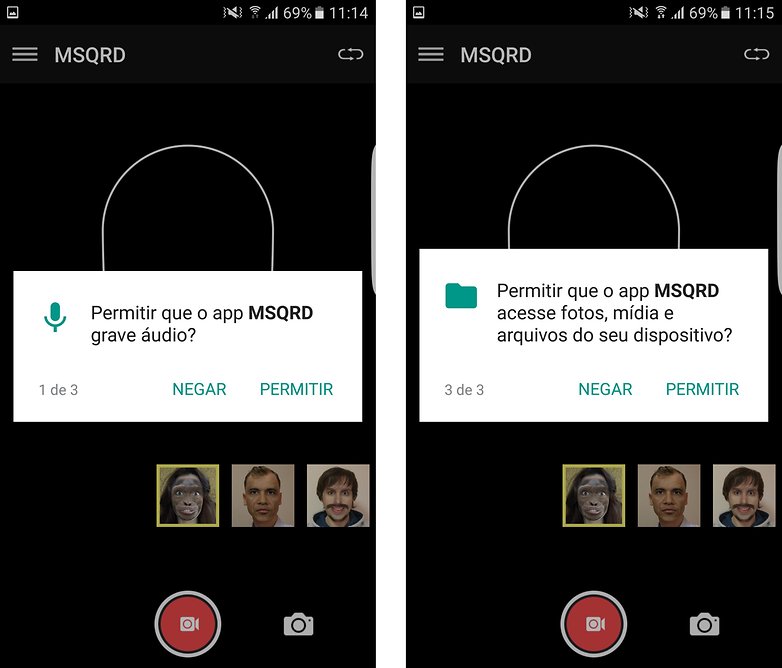 msqrd beta android bra permissoes
