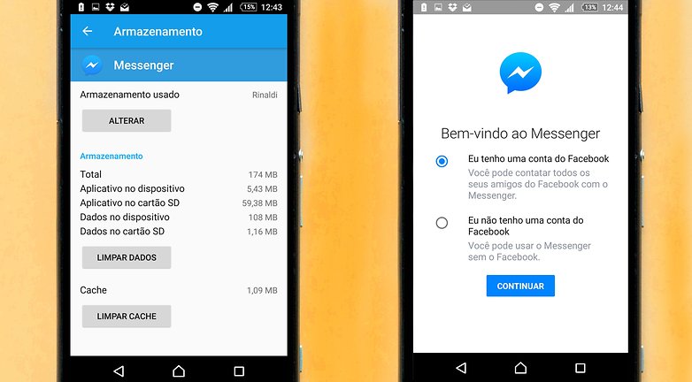 sair facebook messenger
