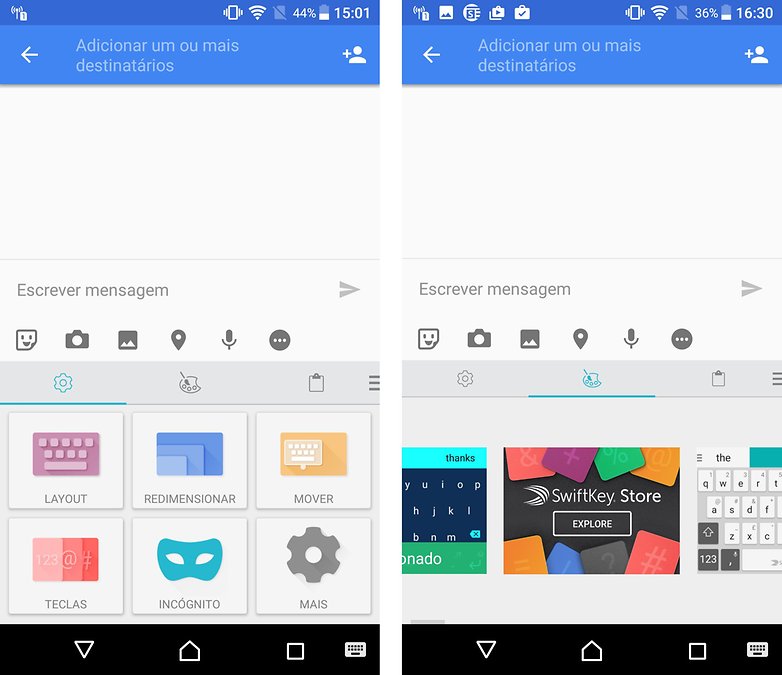 swiftkey bra layout